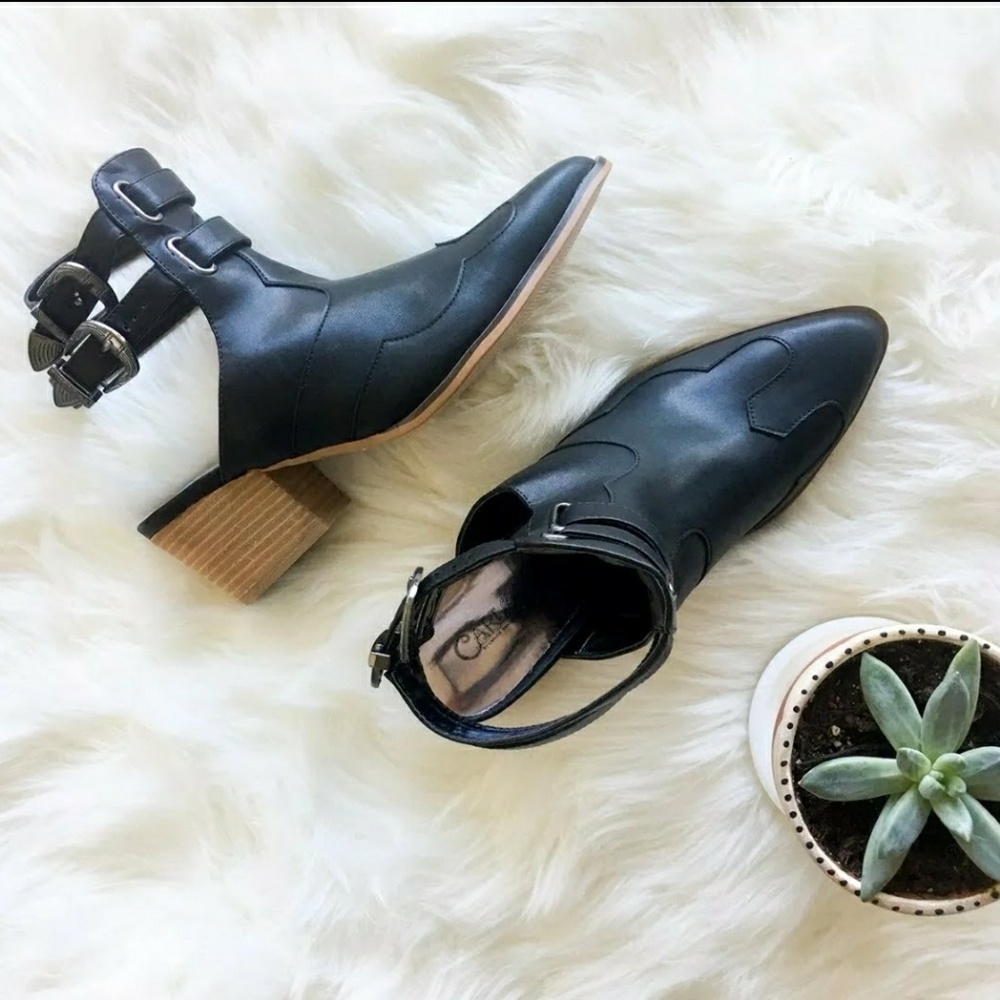 Carlos Santana Buckle Booties